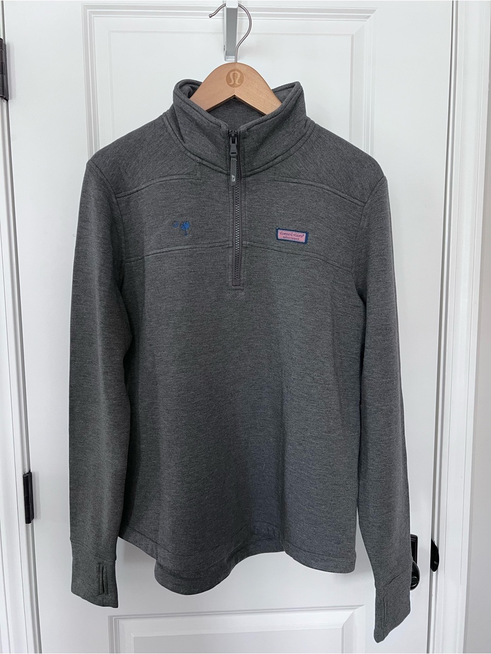 NWT Vineyard Vines Gray Shep Shirt Charleston Logo Size Large